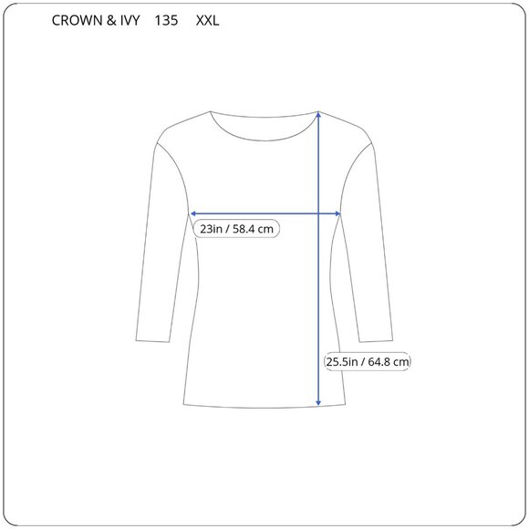 Crown Ivy Womens Top XXL Plus 3/4 Sleeve Pink Green Floral Casual FLO269E - Picture 2 of 10